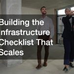 Building the Infrastructure Checklist That Scales