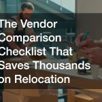 The Vendor Comparison Checklist That Saves Thousands on Relocation