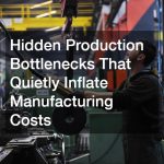 Hidden Production Bottlenecks That Quietly Inflate Manufacturing Costs
