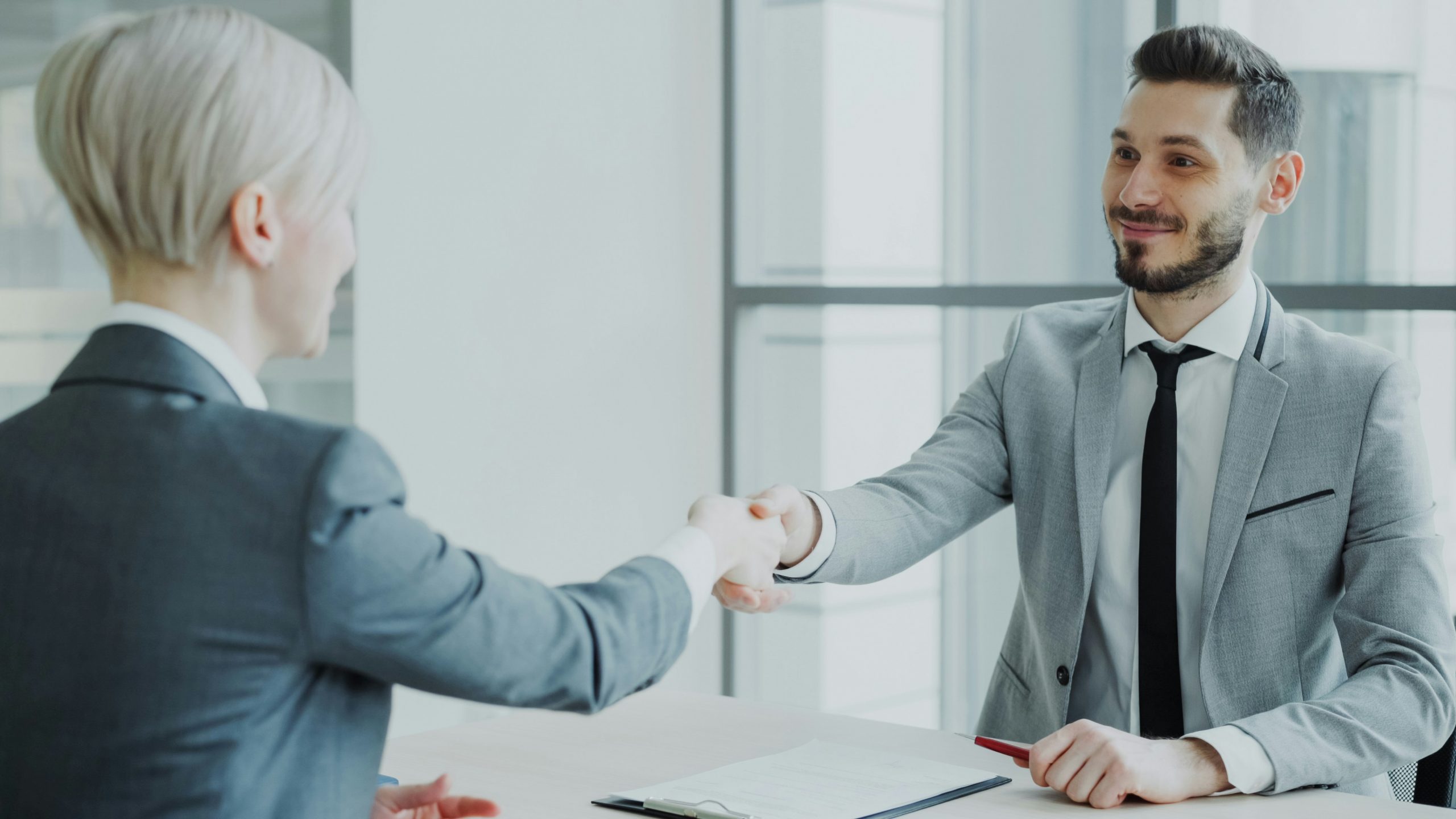 professionals shaking hands